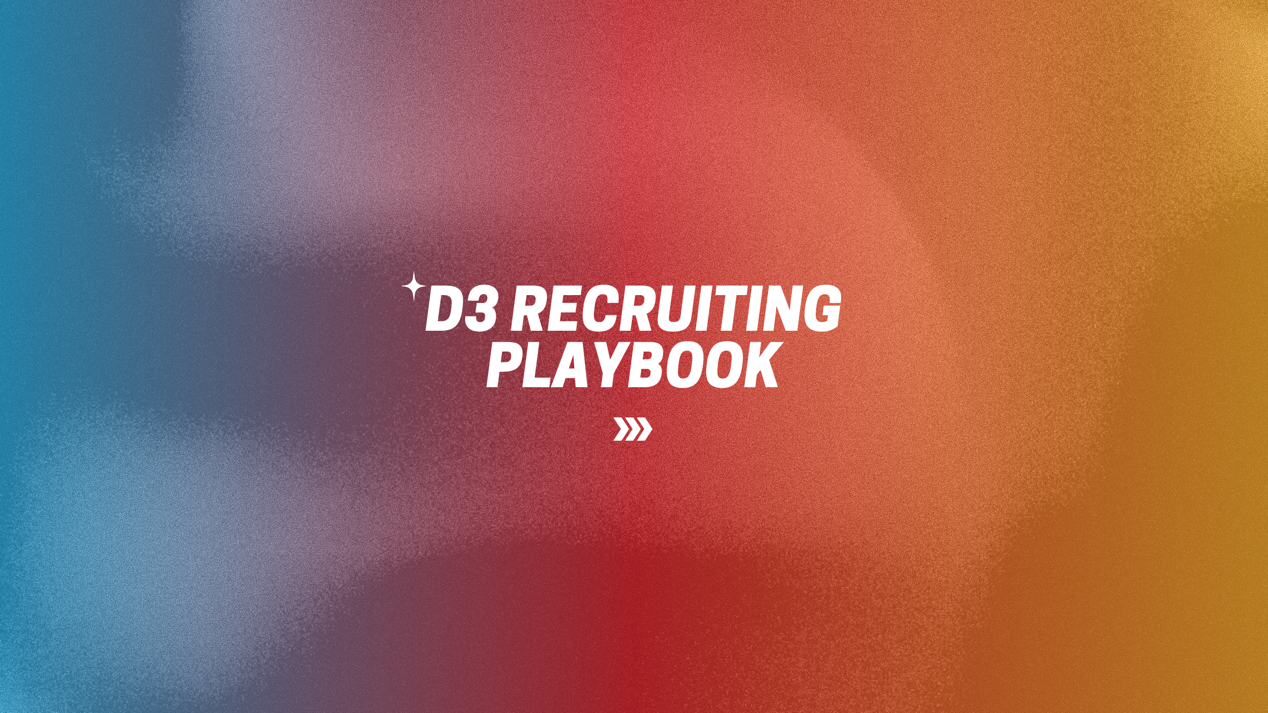 Product image for The D3 Recruiting Playbook