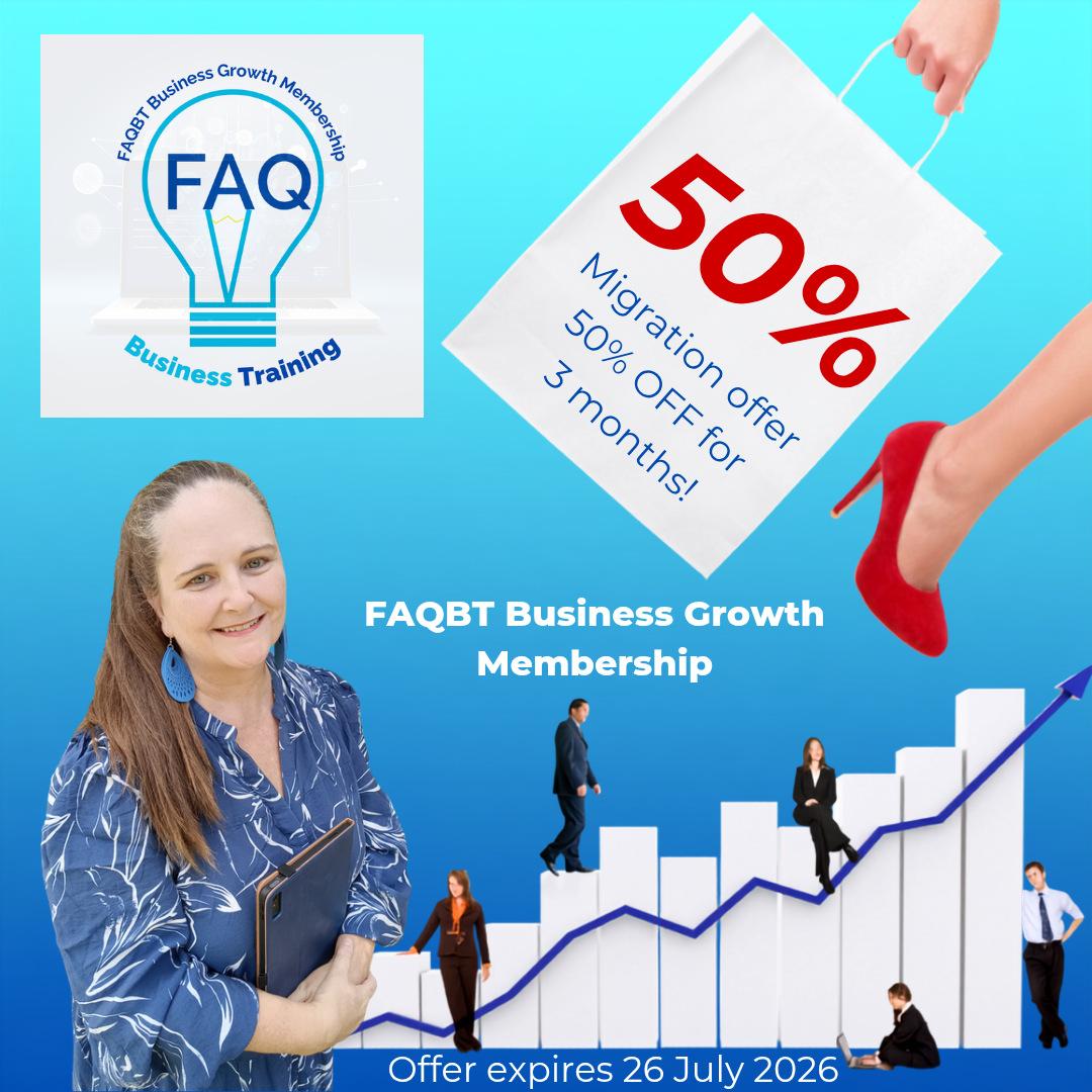 FAQBT Business Growth Membership first month sale