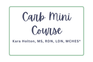 Product image for Carb Mini Course