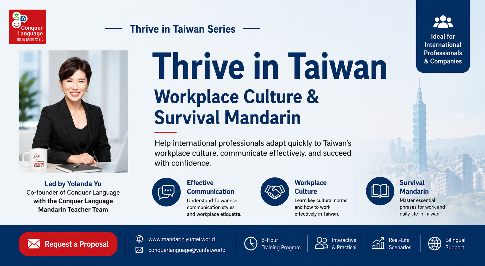 Product image for Thrive in Taiwan Workplace Culture & Survival Mandarin