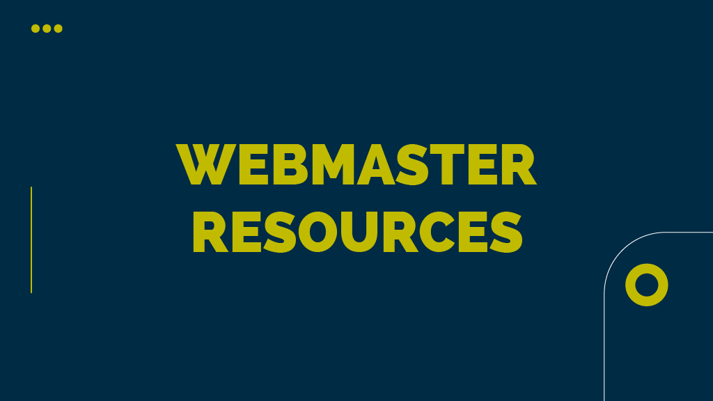 Product image for Webmaster Resources