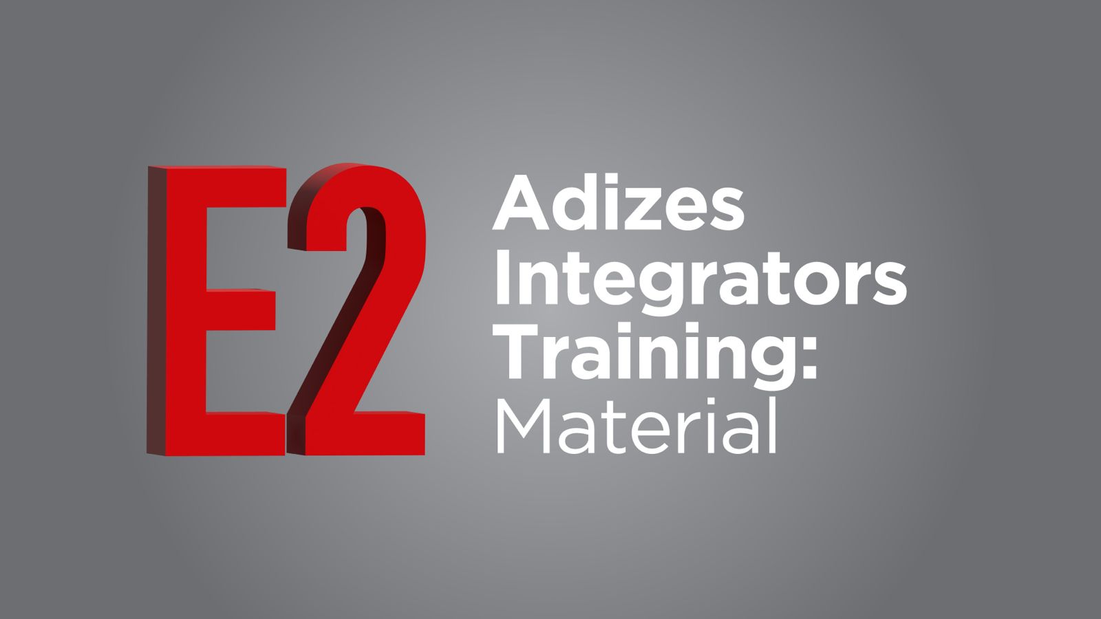 Product image for Adizes Integrators Training: Material