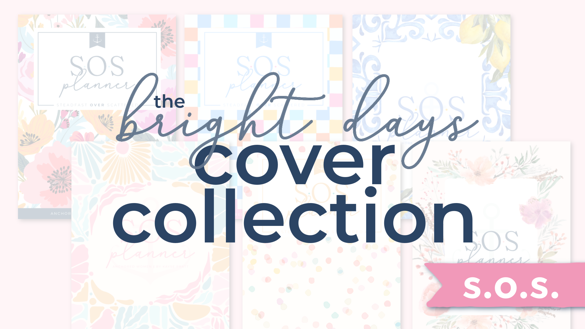 Product image for Bright Days Cover Collection // S.O.S. Planner Covers