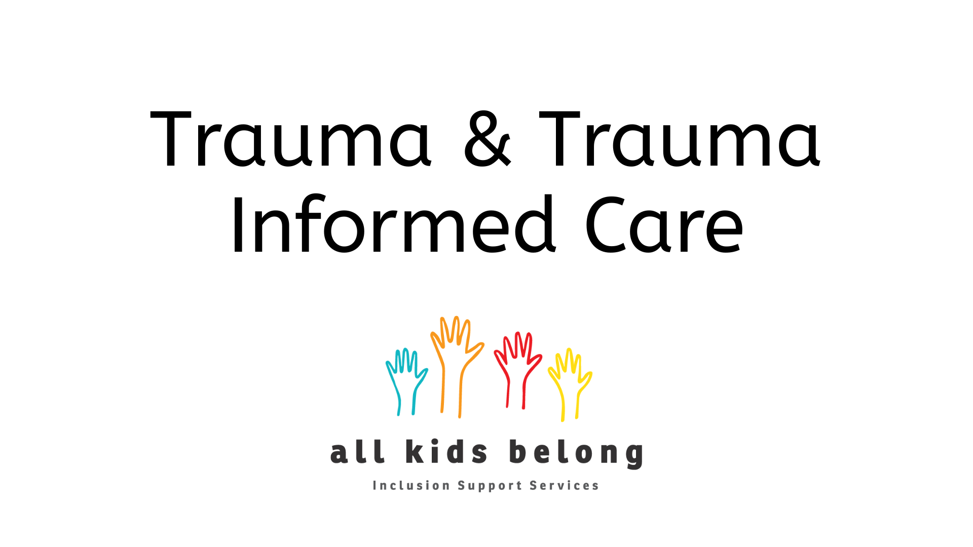 Product image for Trauma & Trauma Informed Care