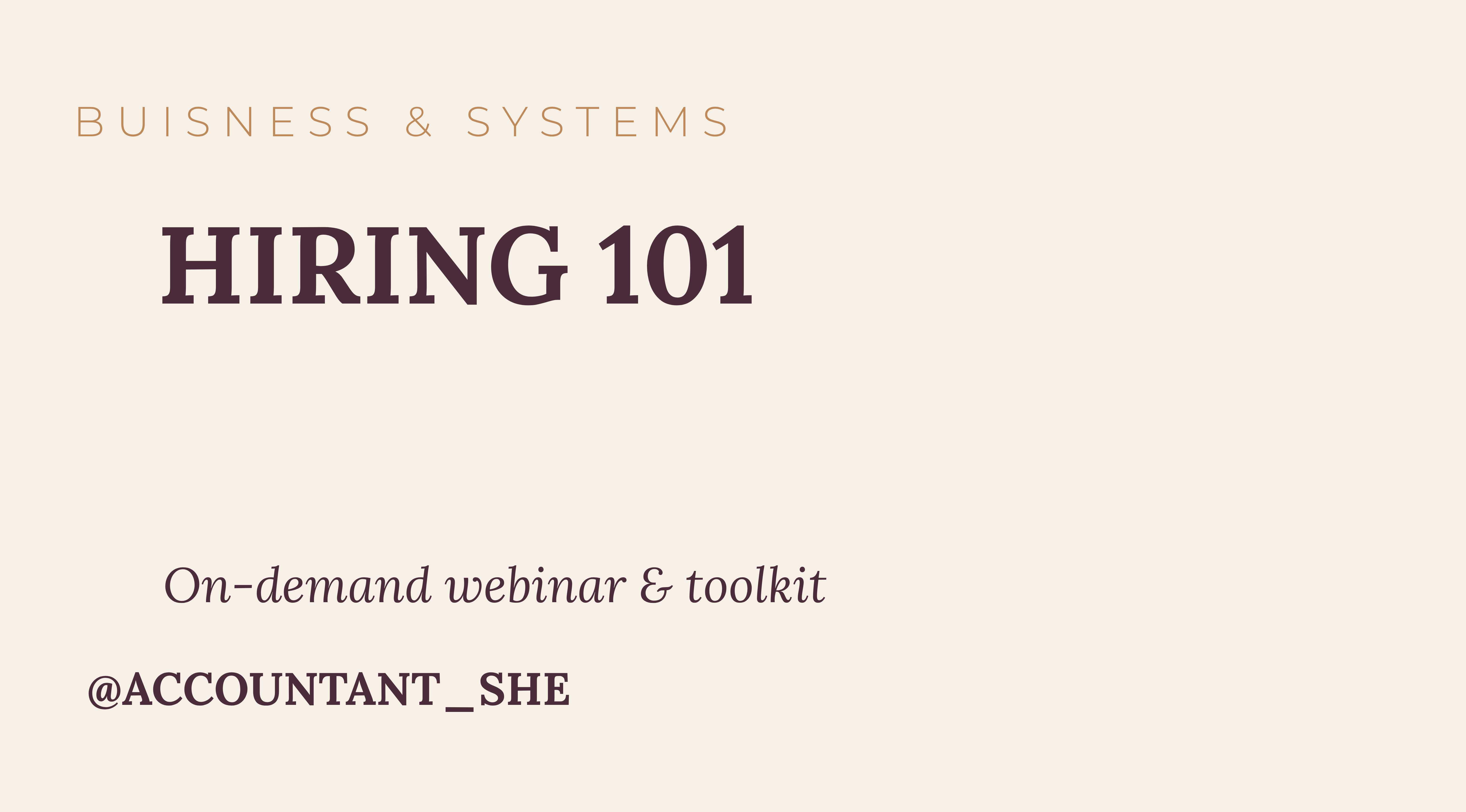 Product image for Hiring 101