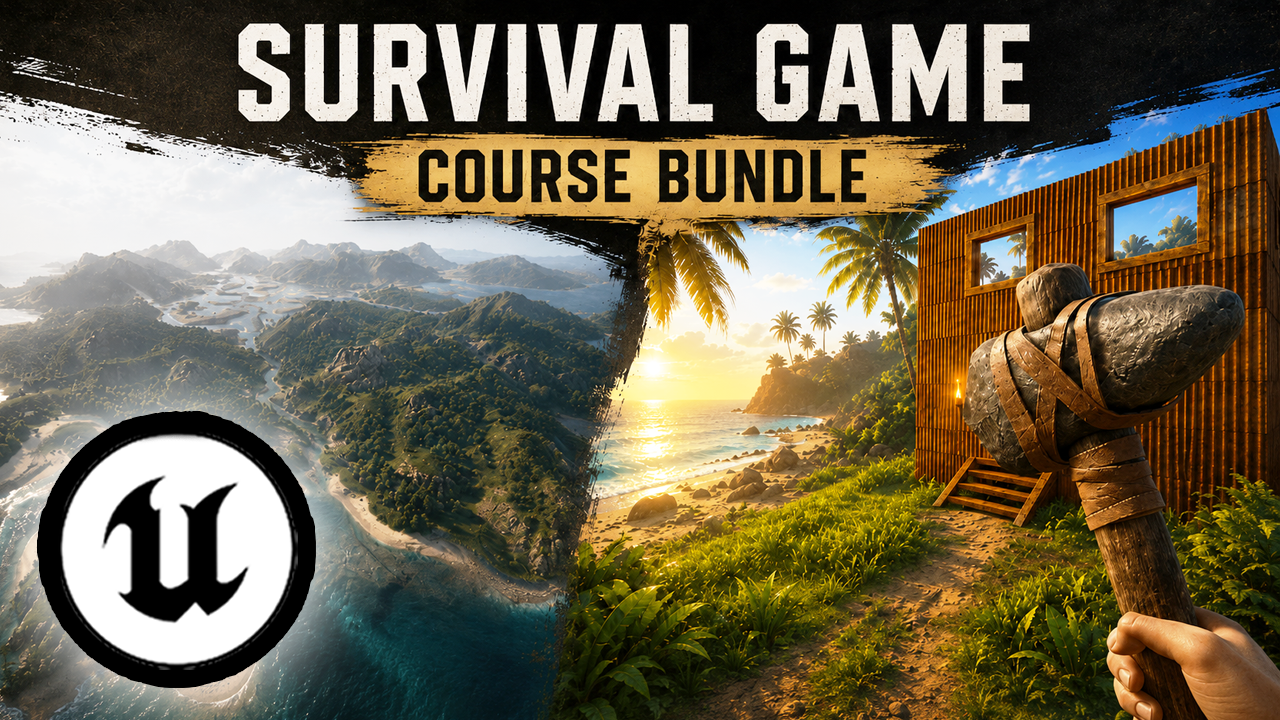 Product image for Unreal Engine 5 Survival Game Course Ultimate Bundle