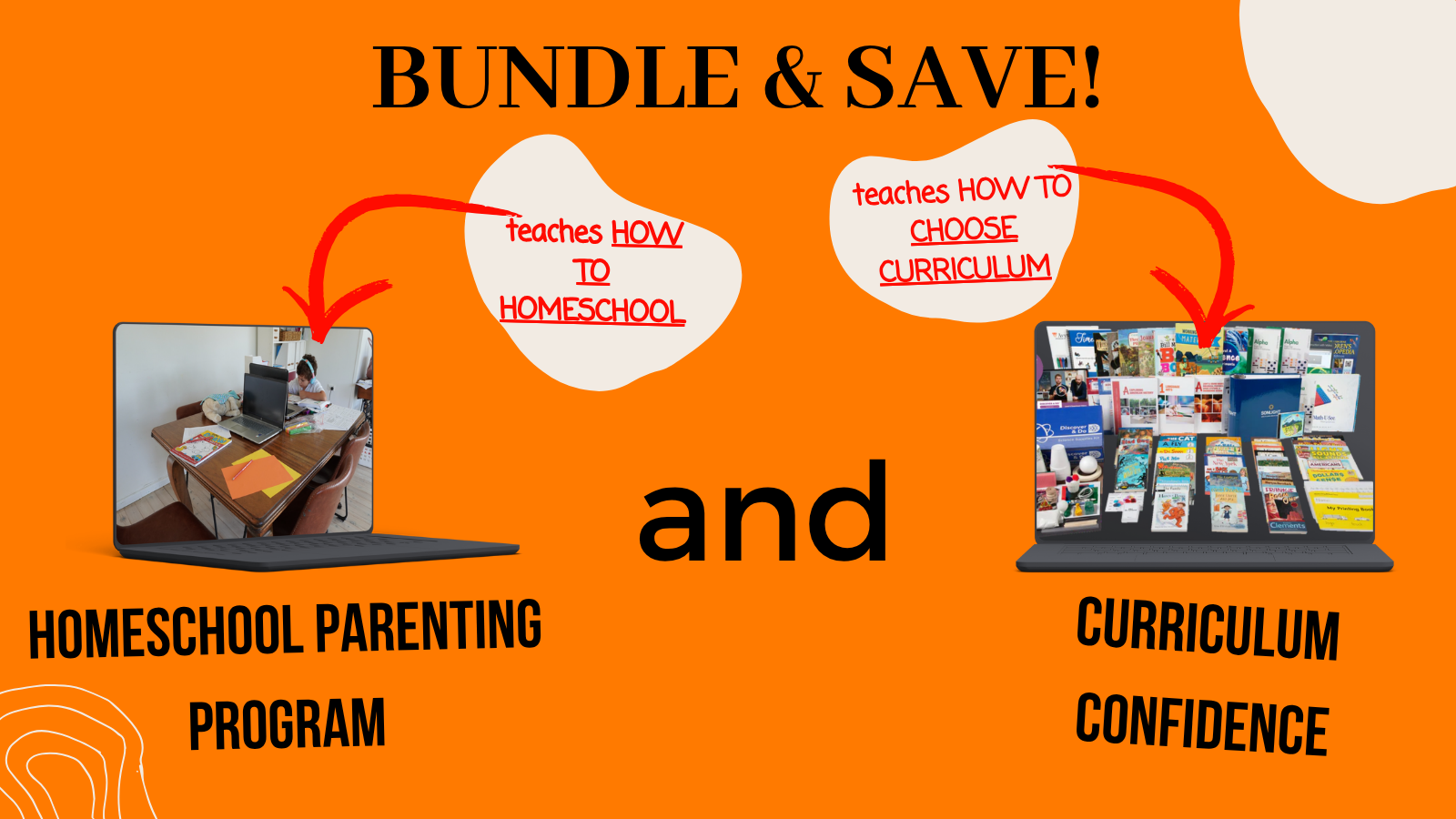 BUNDLE THE HOMESCHOOL PARENTING PROGRAM AND CURRICULUM CONFIDENCE PRESALE DEAL
