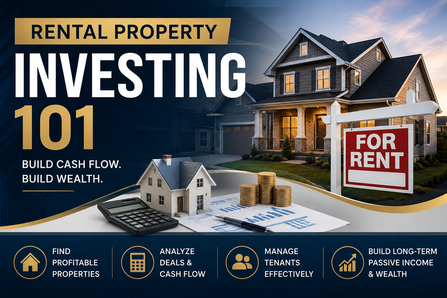 Product image for Rental Property Investing 101  Build Cash Flow and Long-Term Wealth Through Real Estate