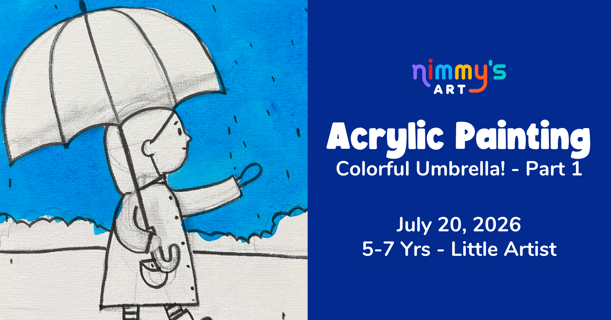 Product image for Acrylic Painting - Colorful Umbrella! - Part 1
