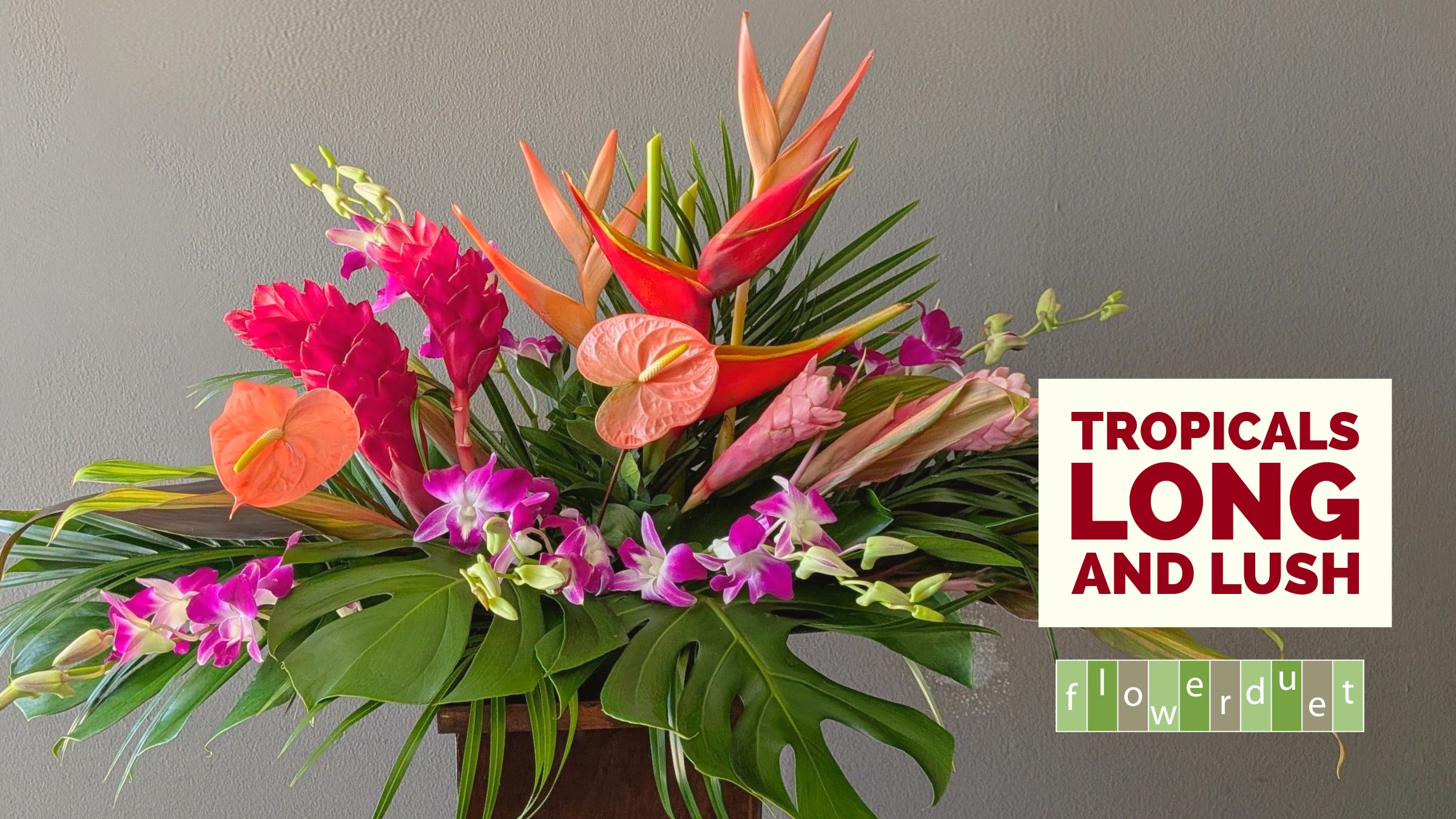 Product image for Flower Arranging Fridays: Tropicals Long and Lush