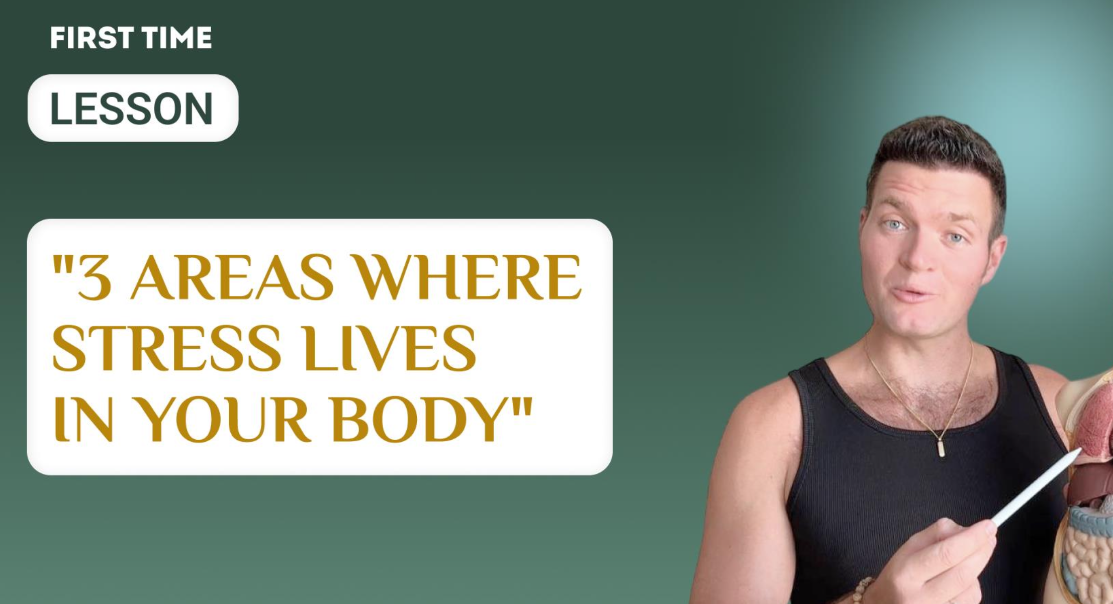Product image for Free lesson: 3 areas where stress lives in your body