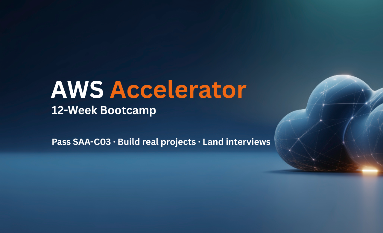 Product image for AWS Accelerator - 12 Week Bootcamp - 19 September 2026