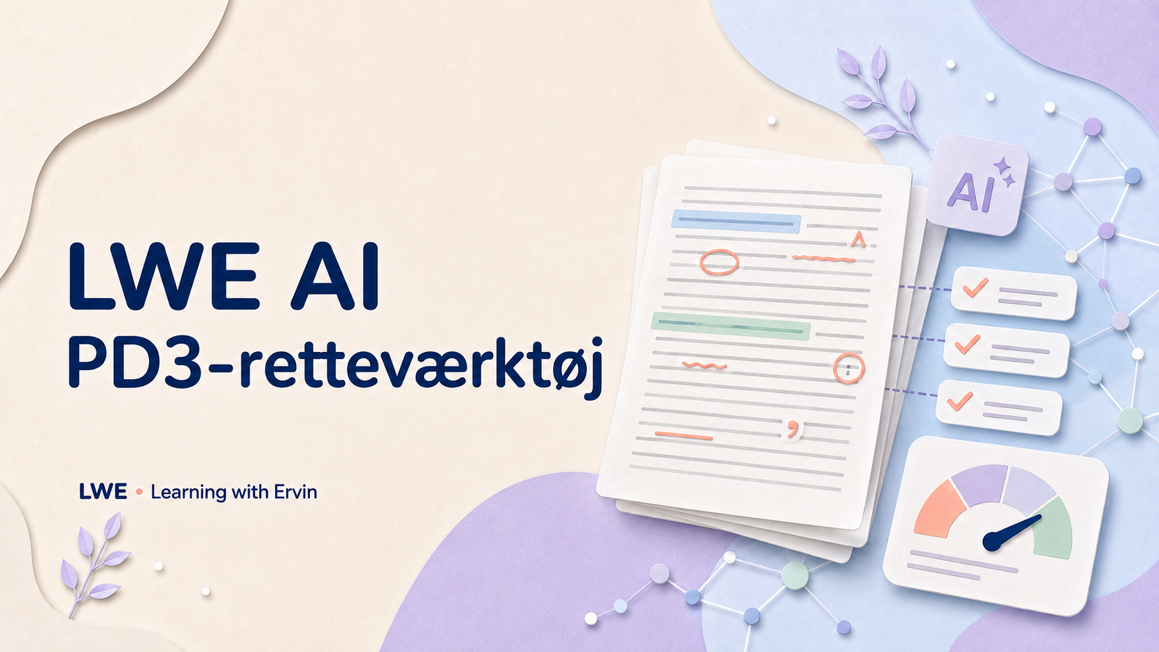 Product image for LWE AI PD3 retteværktøj