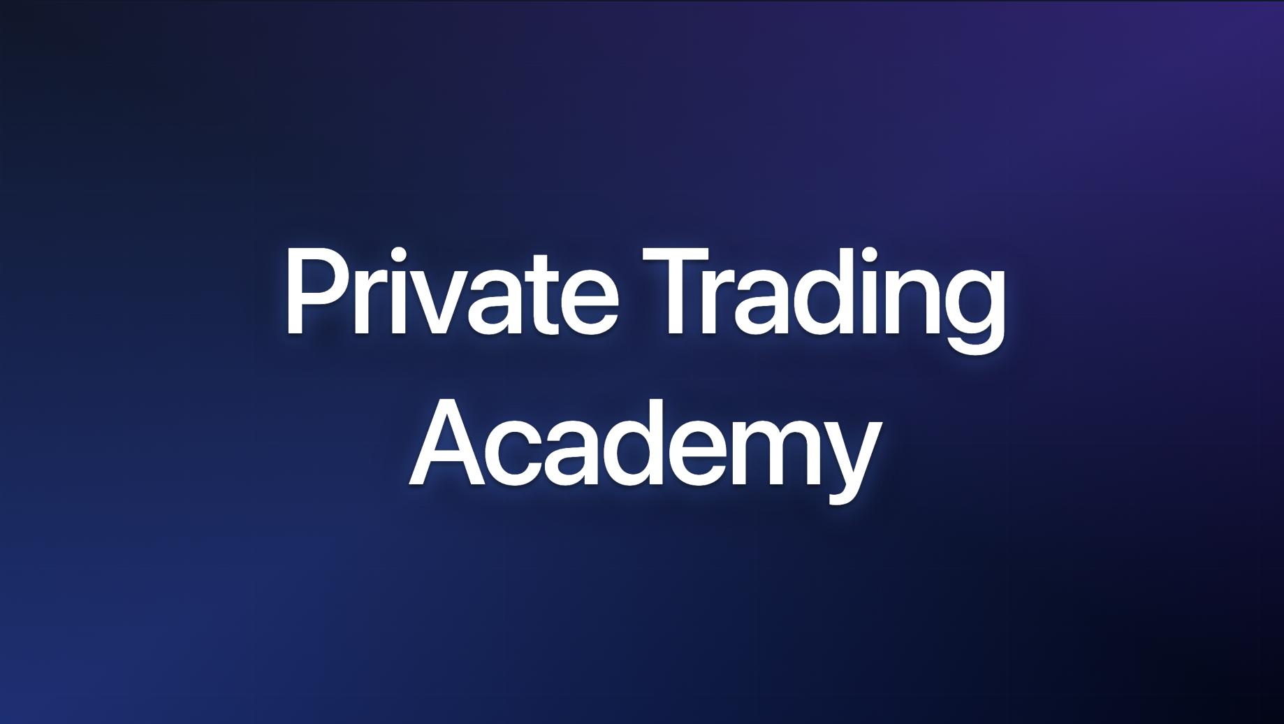 Product image for Private Trading Academy