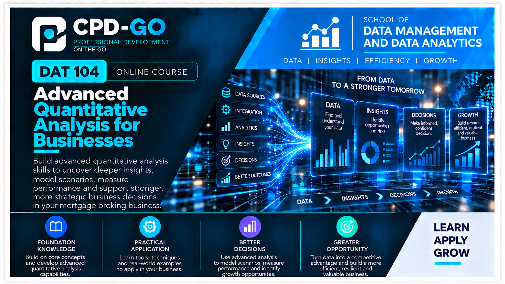 Product image for DAT 104 - Advanced Quantitative Analysis for Businesses