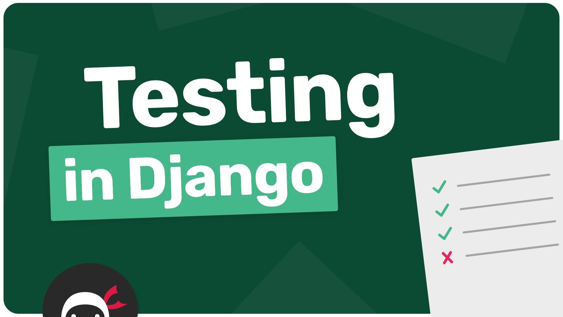 Product image for Unit Testing in Django