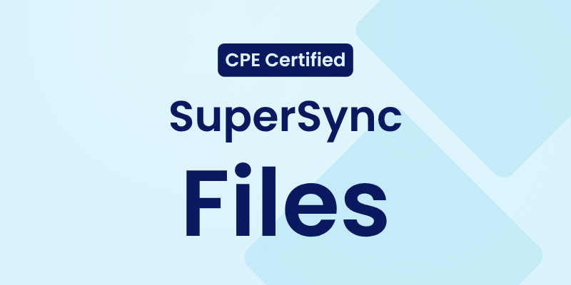 Product image for CPE - SuperSync Files Partner Training Course