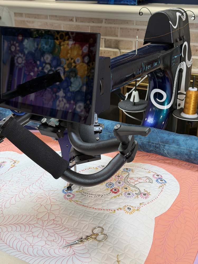a longarm sewing machine