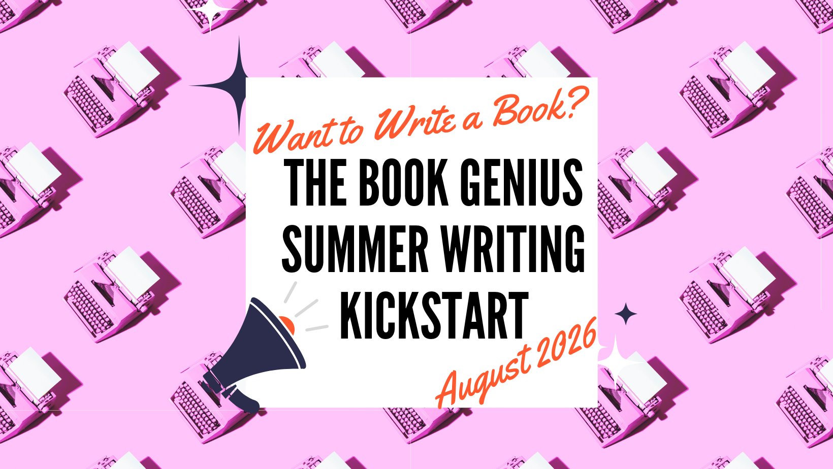 Product image for Book Genius Summer Kickstart August 2026 Masterclass + Writing Immersion