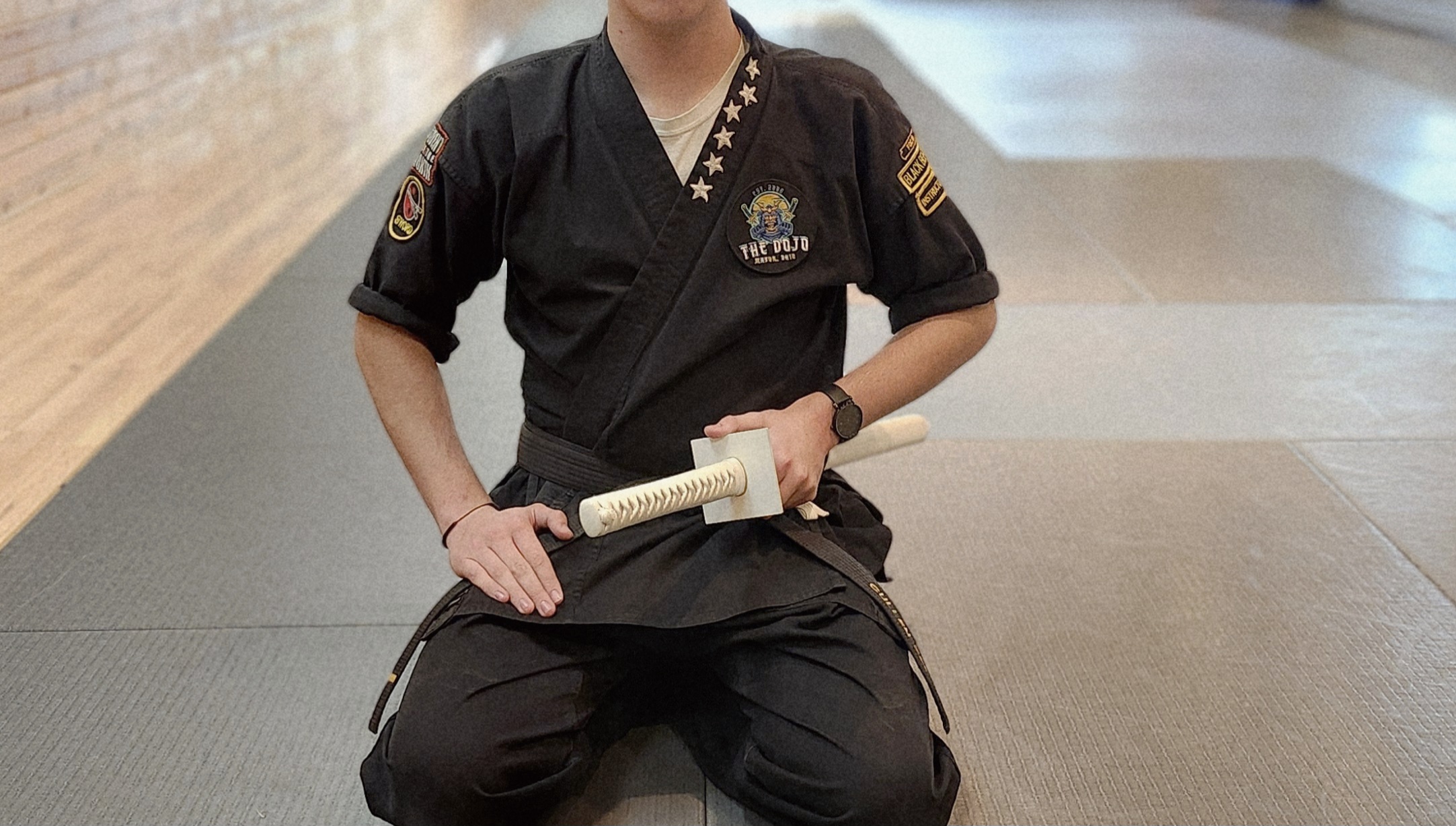 Todd Ryotoshi Norcross with Soke Masaaki Hatsumi