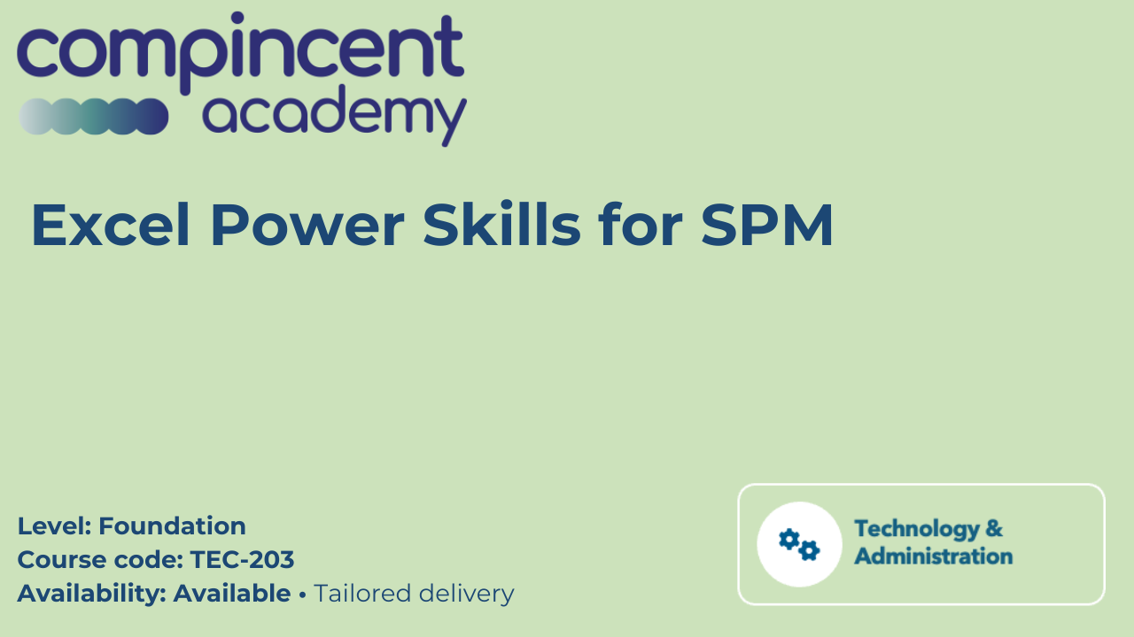 Product image for Excel Power Skills for SPM 