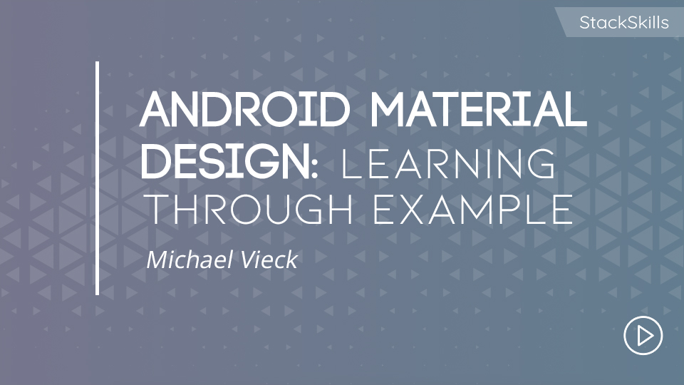 Product image for Android Material Design: Learning Through Example