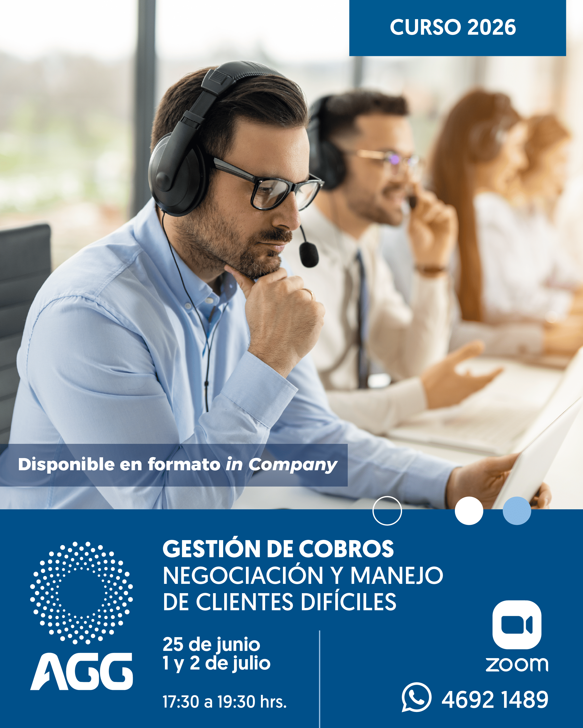 Product image for Gestión de cobros: negociación y manejo de clientes difíciles 2026