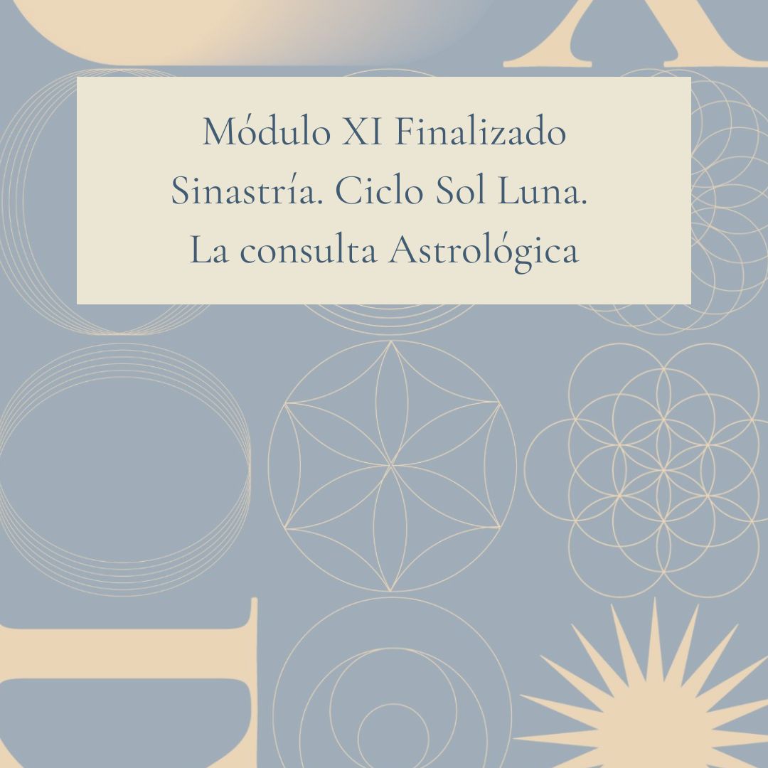 Product image for Módulo XI Finalizado - Sinastría. Ciclo Sol-Luna. La consulta Astrológica.