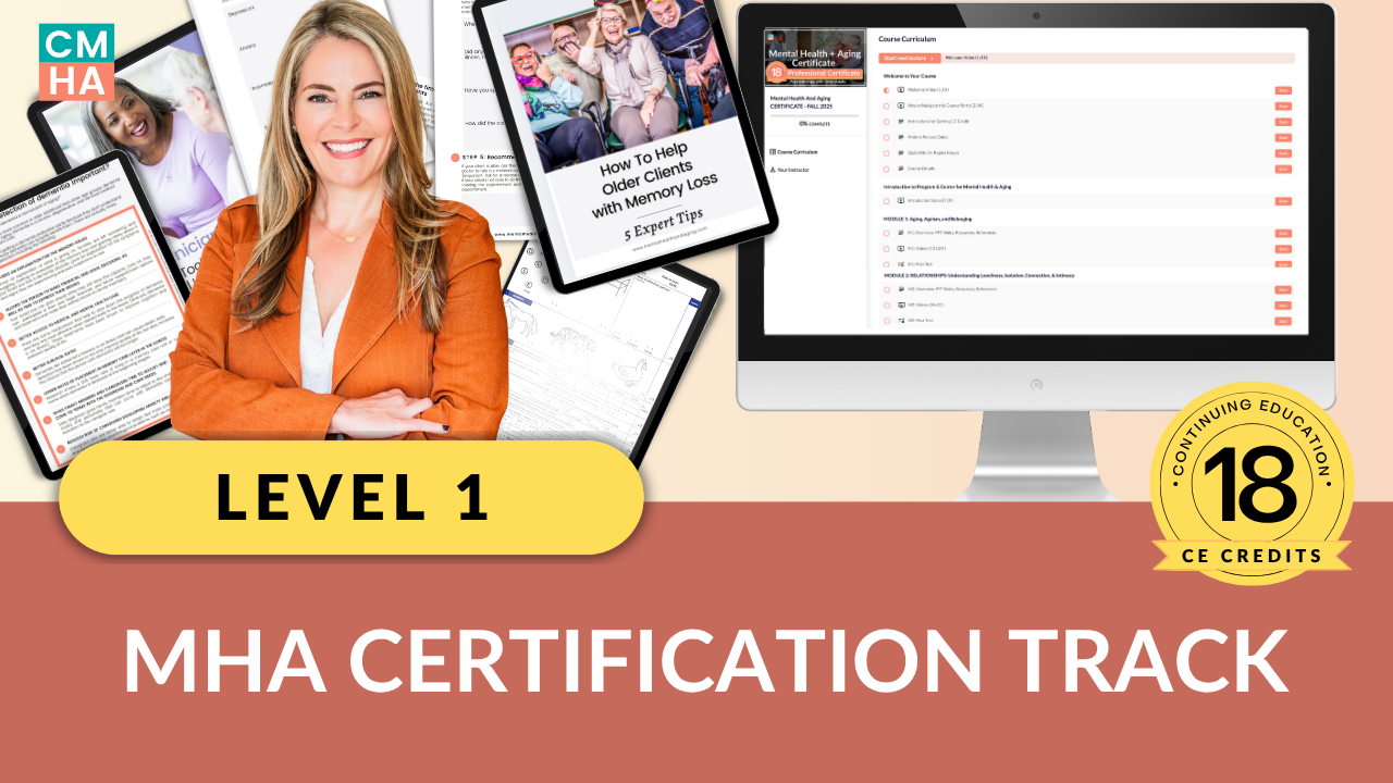 Product image for Level 1: Mental Health And Aging Certificate