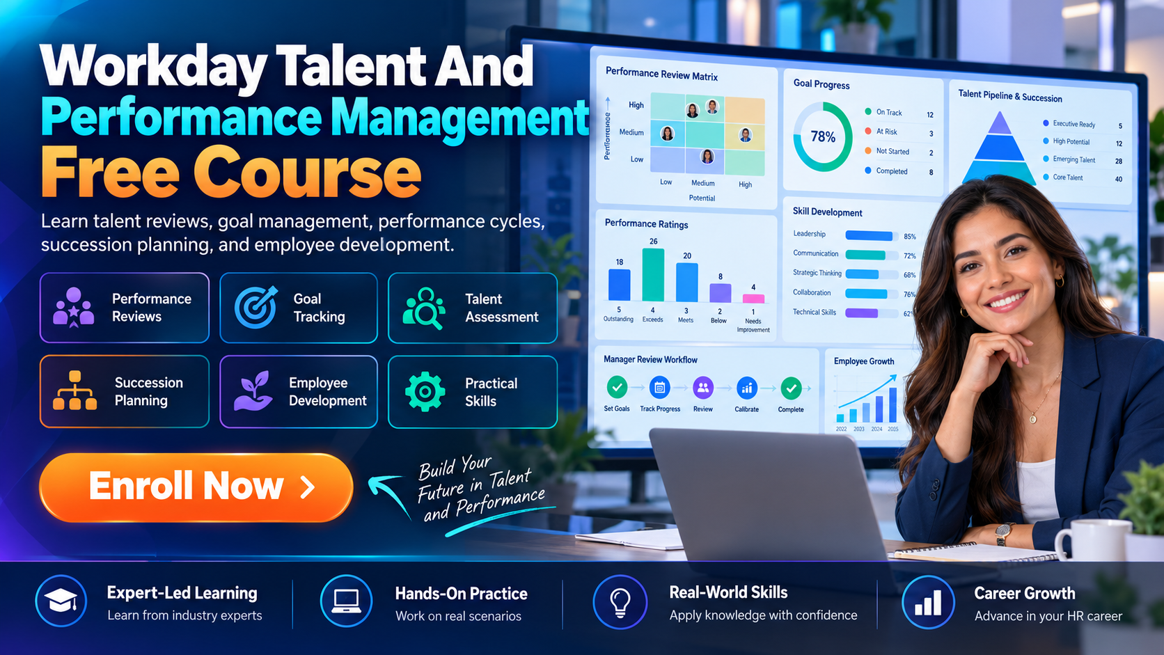 Product image for Workday Talent And Performance Management Free Course