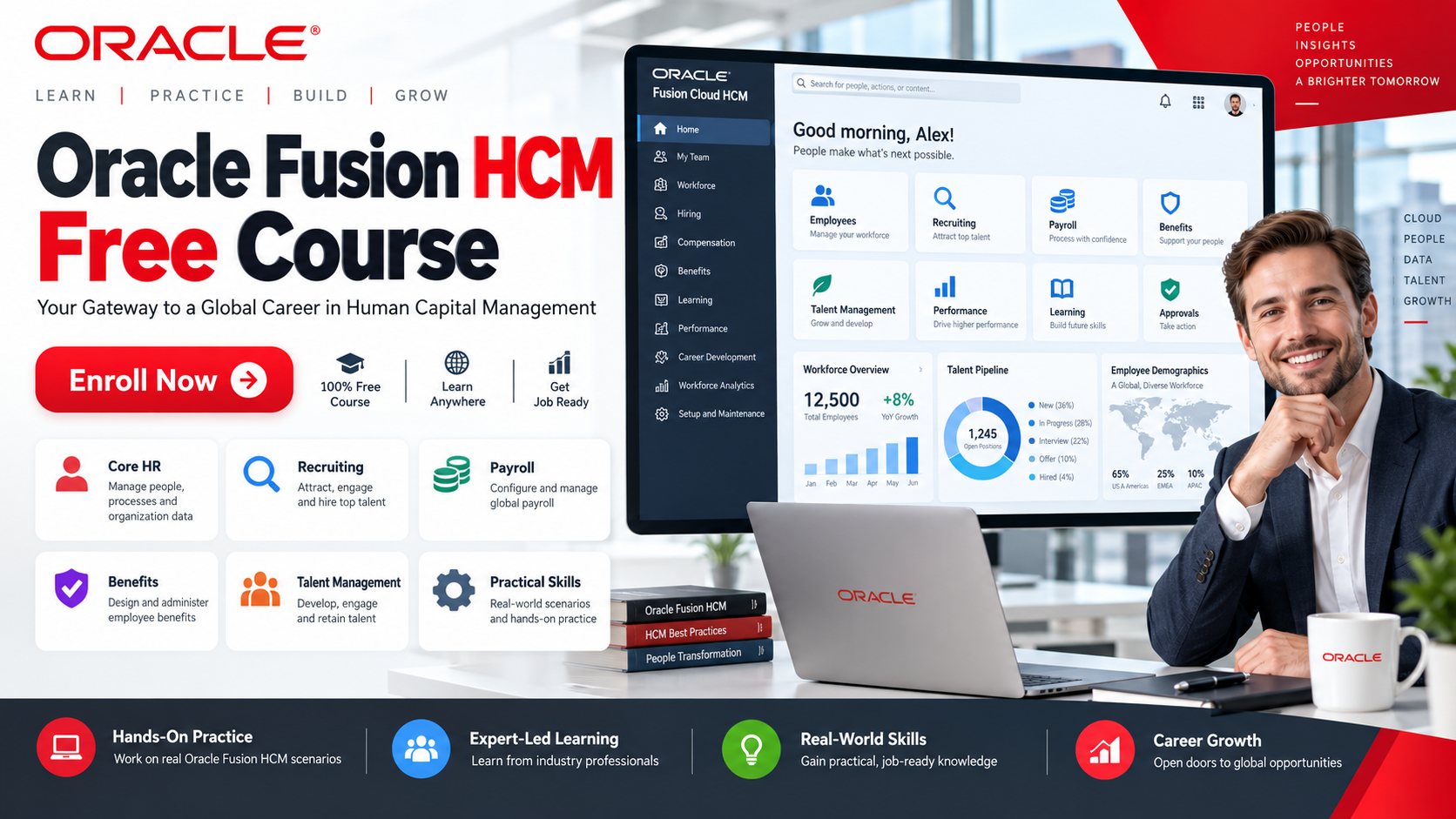 Product image for Oracle Fusion HCM Free Course