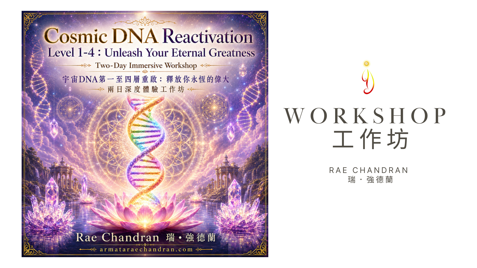 Product image for 2026 Cosmic DNA Reactivation Level 1- 4 2 days workshop 宇宙DNA第一至四層重啟2日工作坊