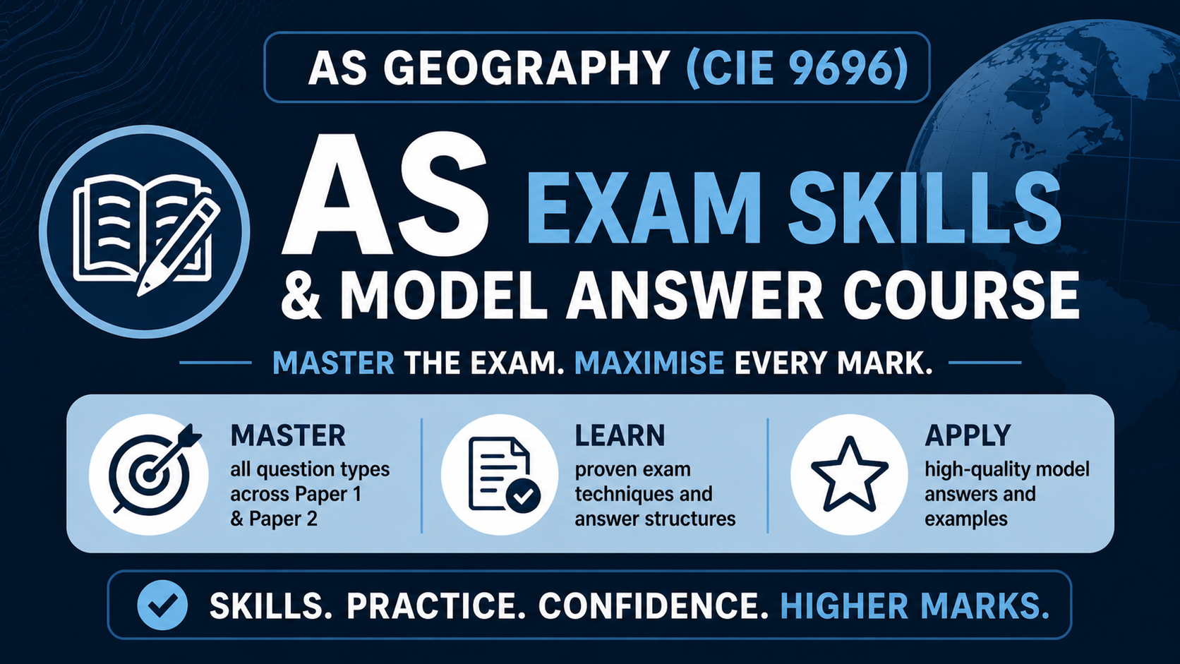 Product image for AS Geography (CAIE 9696) - Exam Skills & Model Answers