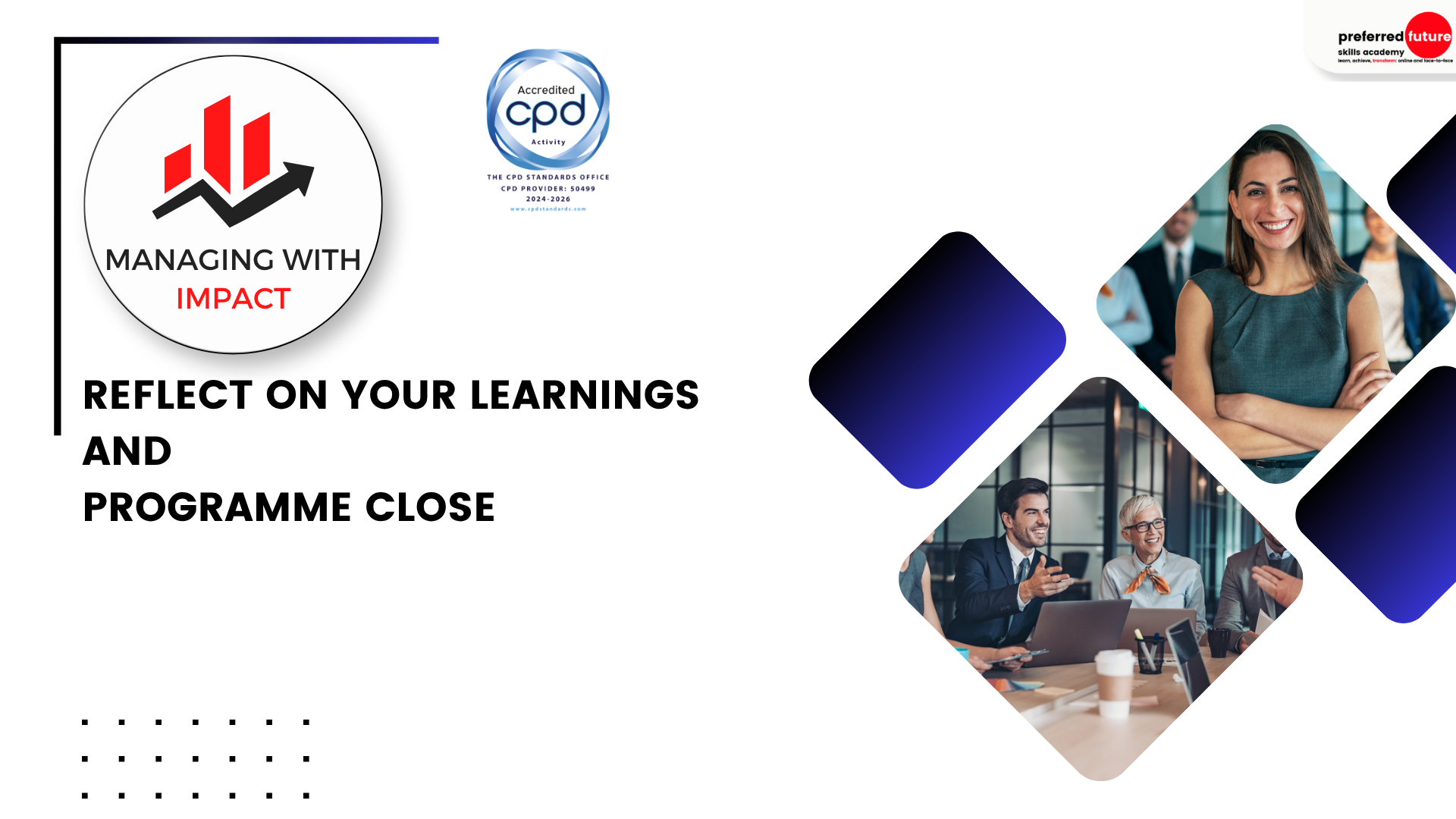 Product image for WRAPPING UP THE ACCELERATOR PROGRAMME - Reflect on your learnings and programme close