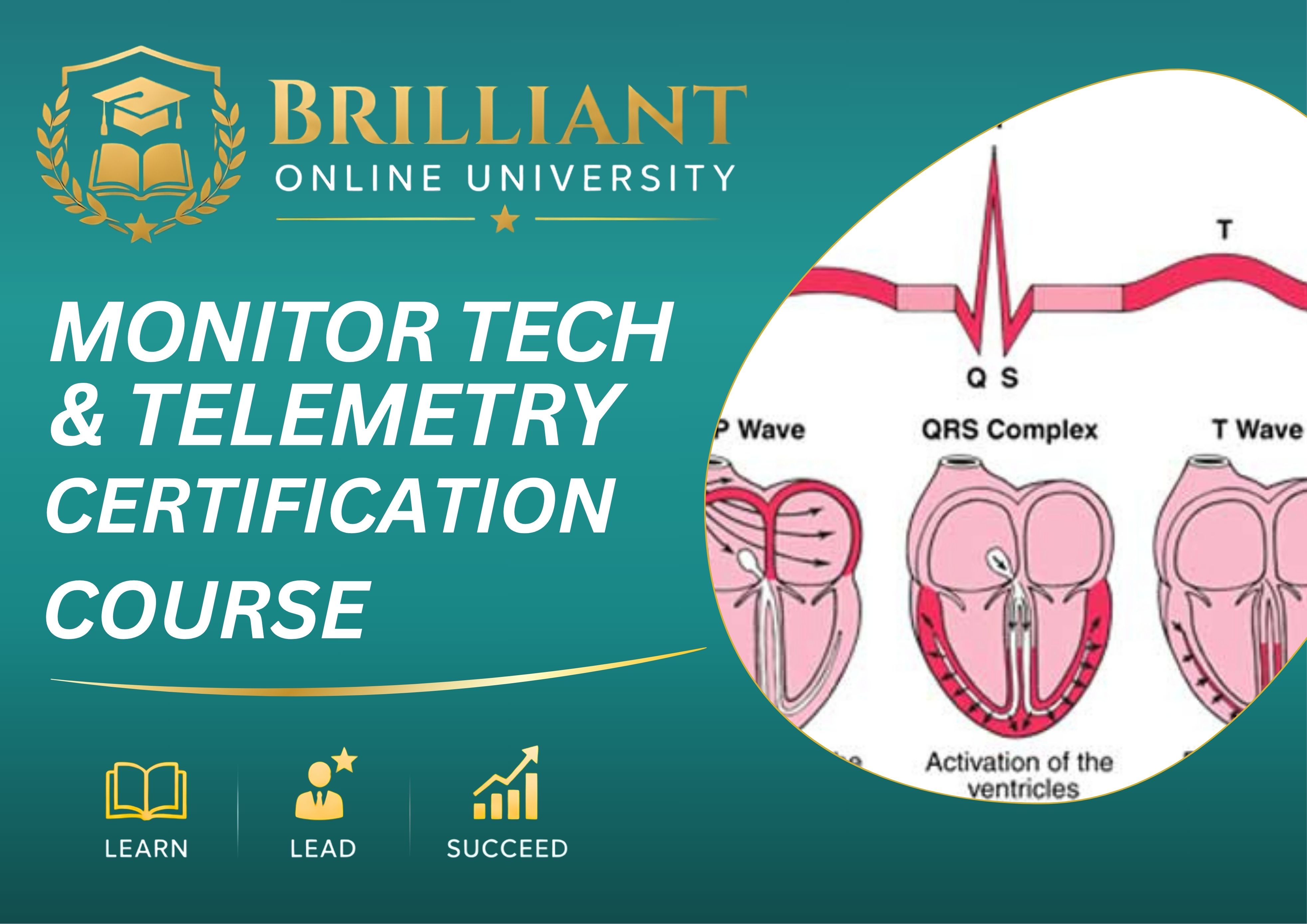 Product image for Monitor Tech & Cardiac Telemetry Certification Course 