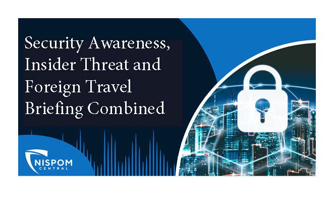 Product image for Security Awareness, Insider Threat, Foreign Travel Briefing
