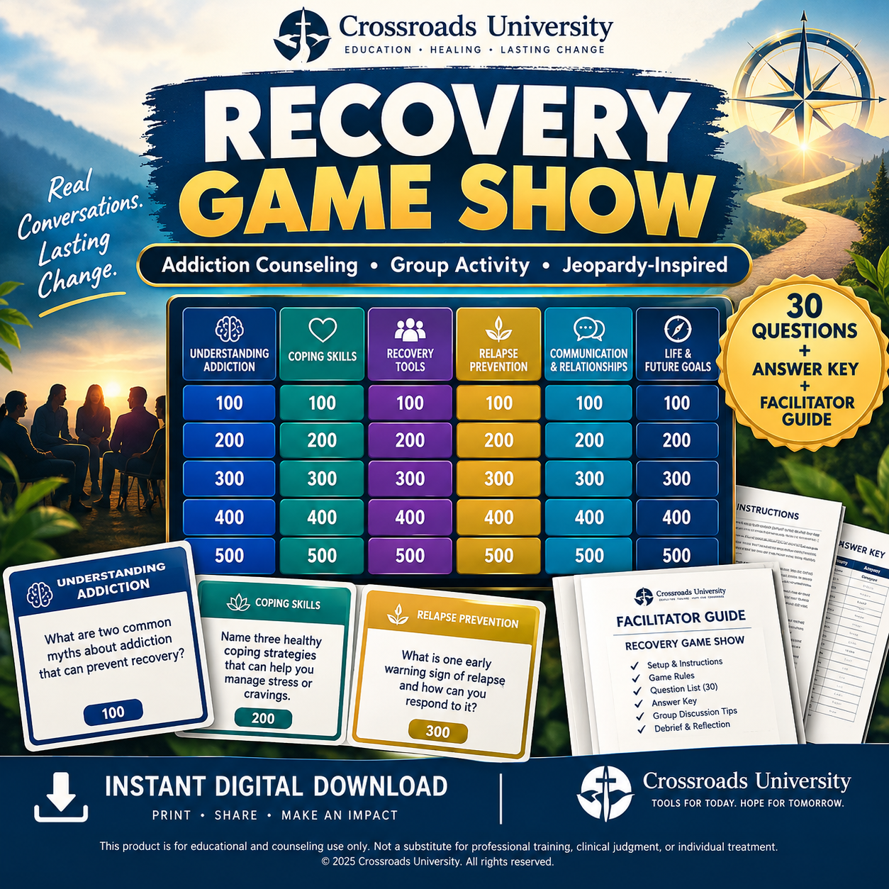 Product image for Recovery Game Show • Group Counseling Edition