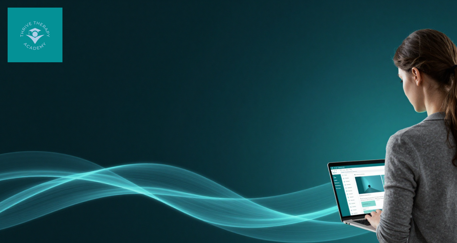 A calming, professional background representing mental wellbeing and clarity for Thrive Therapy Academy.