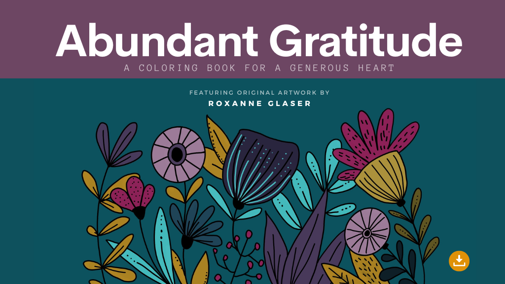 Product image for Abundant Gratitude Coloring Book [Digital Download]