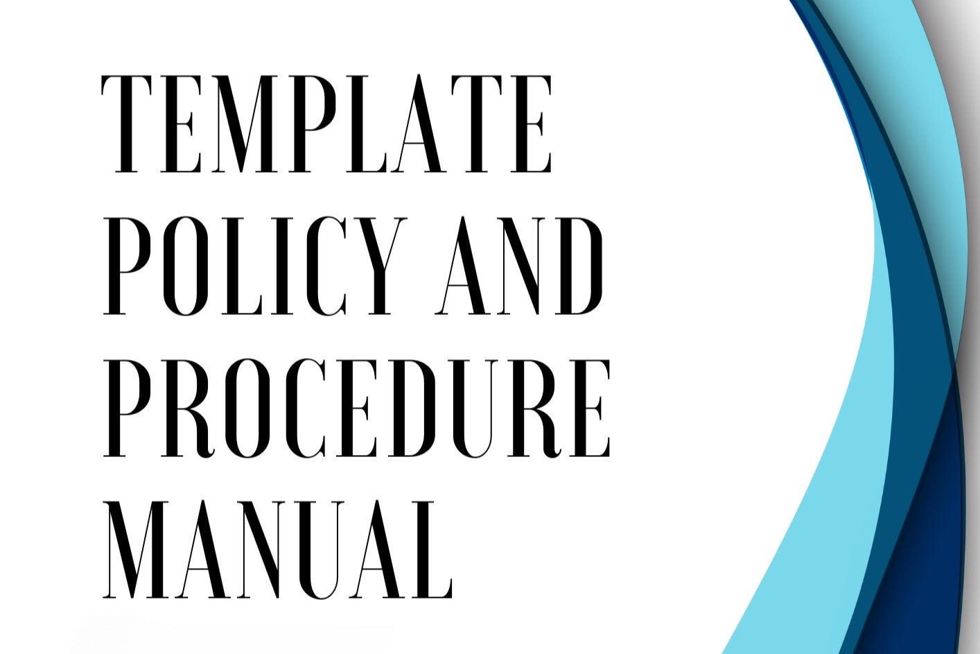 Product image for ⁠⁠Template Policy and Procedural Manual