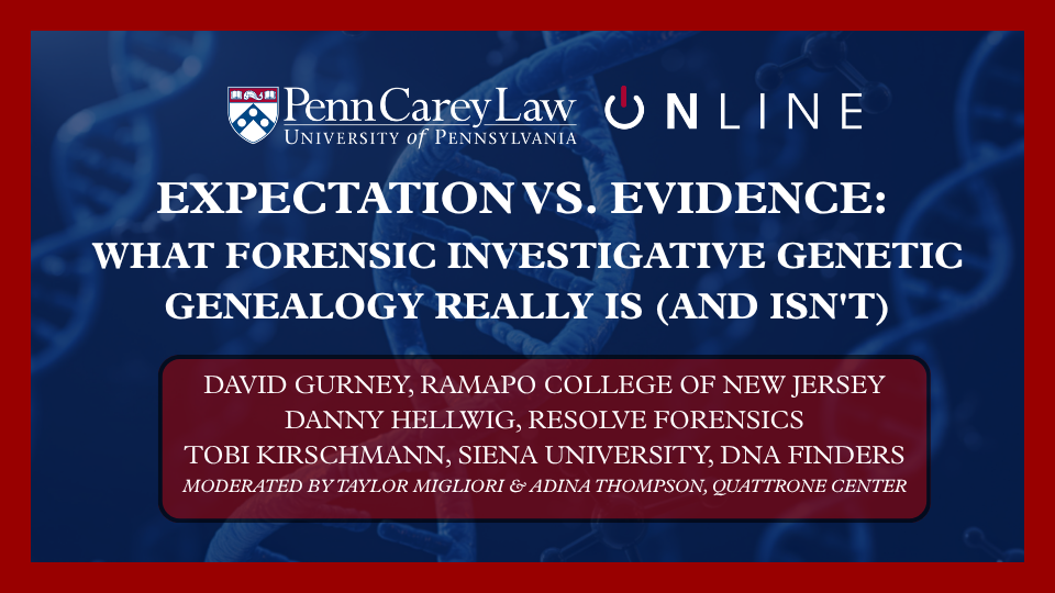 Product image for Expectation vs. Evidence: What Forensic Investigative Genetic Genealogy Really Is (and Isn't)