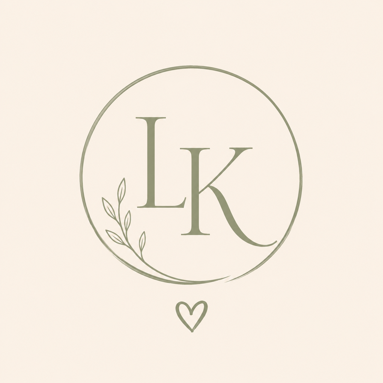 The initials LK.