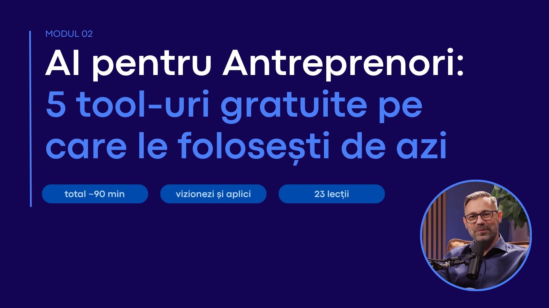 Product image for AI pentru Antreprenori: 5 tool-uri gratuite pe care le folosești de azi