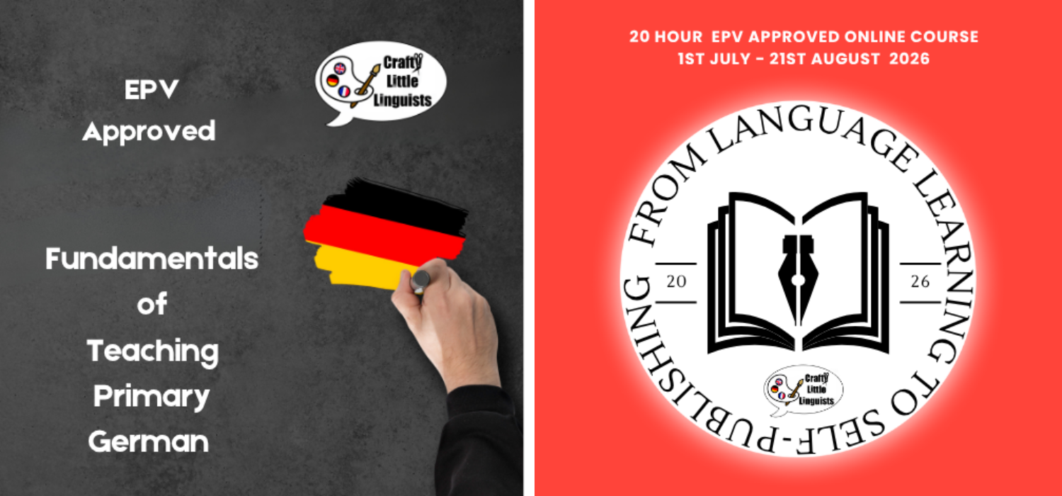 Product image for 2 Course German Bundle €149 : Fundamentals of Teaching Primary German + From Language Learning to Self-Publishing
