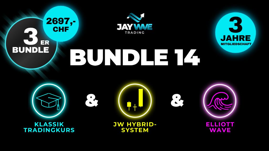 Product image for Bundle 14 - Klassik Tradingkurs + Das Hybridsystem + Masterclass Elliot Wave – 2’697 CHF – 3 Jahre Mitgliedschaft