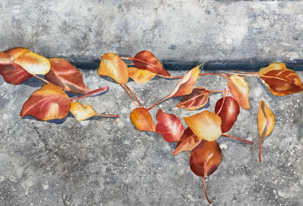 Product image for Autumn on the Sidewalk, Oct. 27, Oct. 29