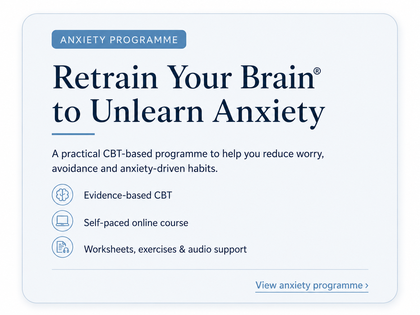 Product image for Retrain Your Brain®  to Unlearn Anxiety