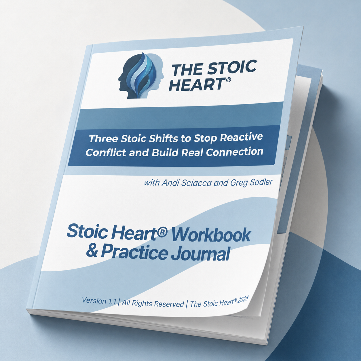 Product image for Stoic Heart® Workbook and Practice Journal: Three Stoic Shifts to Stop Reactive Conflict and Build Connection