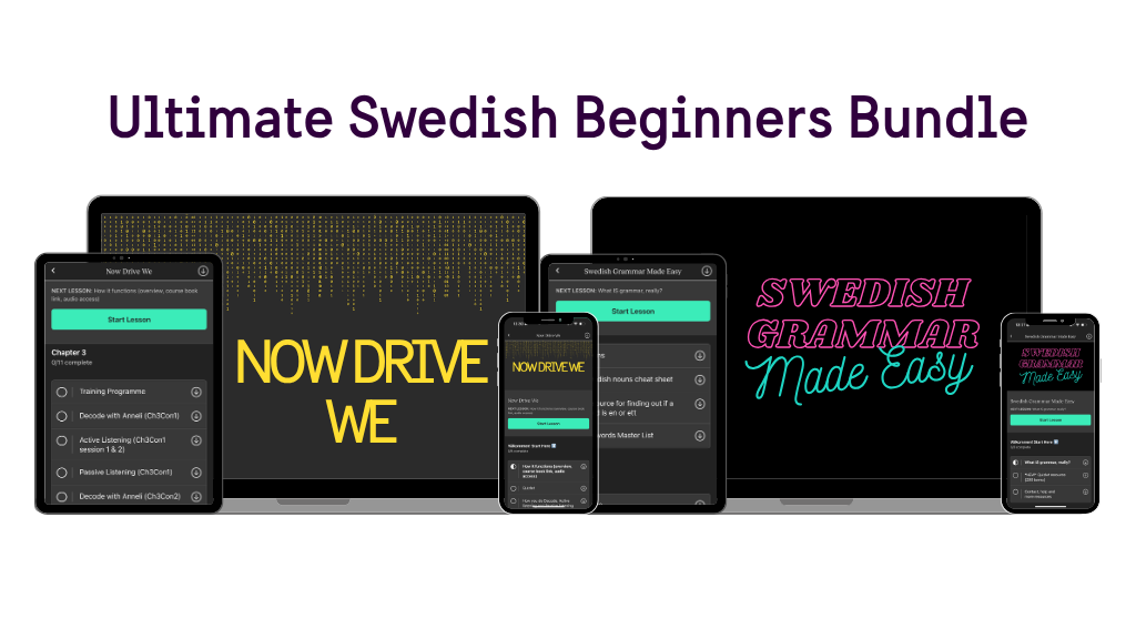 Product image for Ultimate Swedish Beginners Bundle