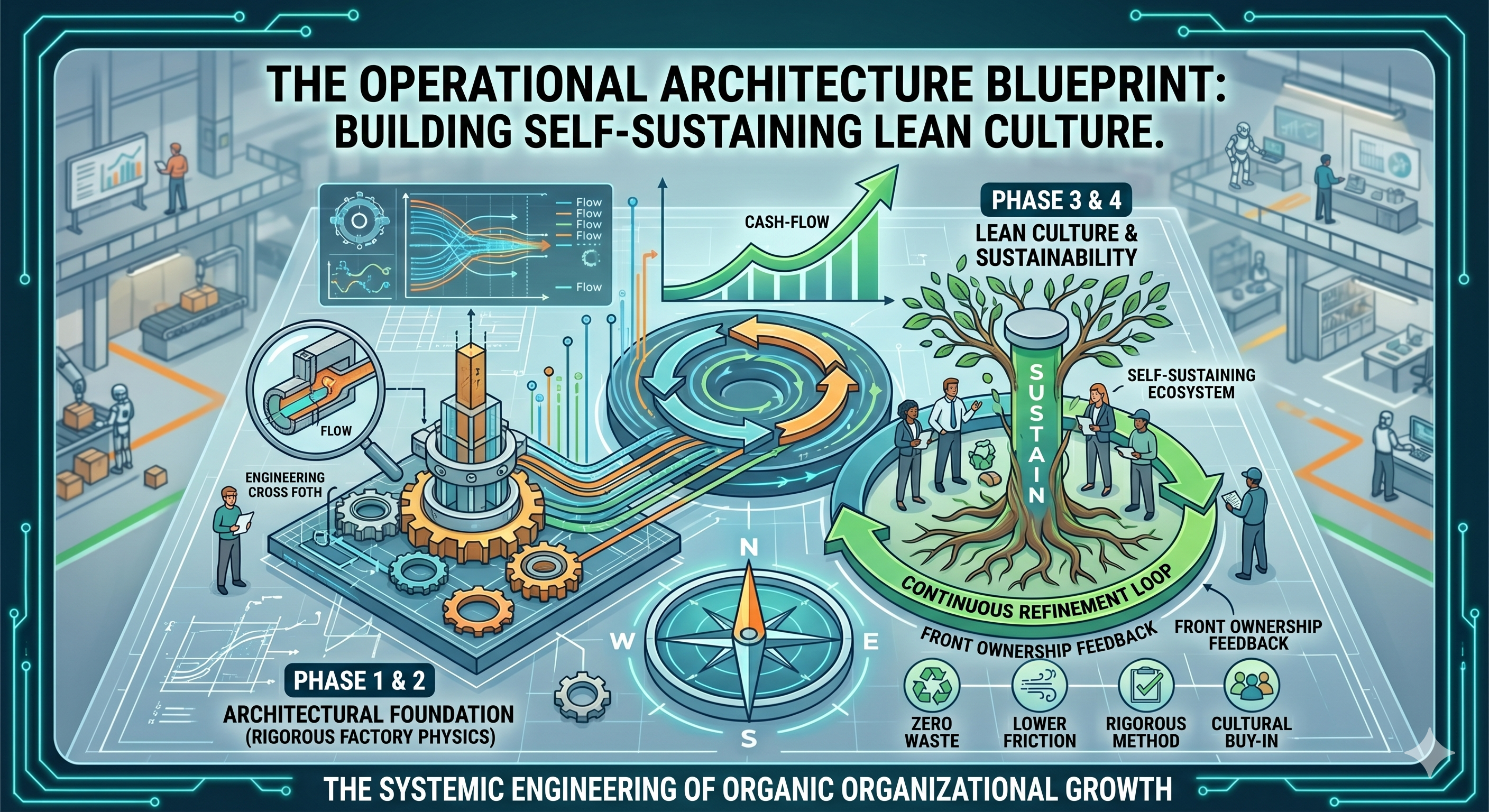 Product image for The Operational Architecture Blueprint: Building Self-Sustaining Lean Culture